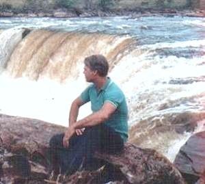 Sammy Bond at a Grand Sabana Waterfall